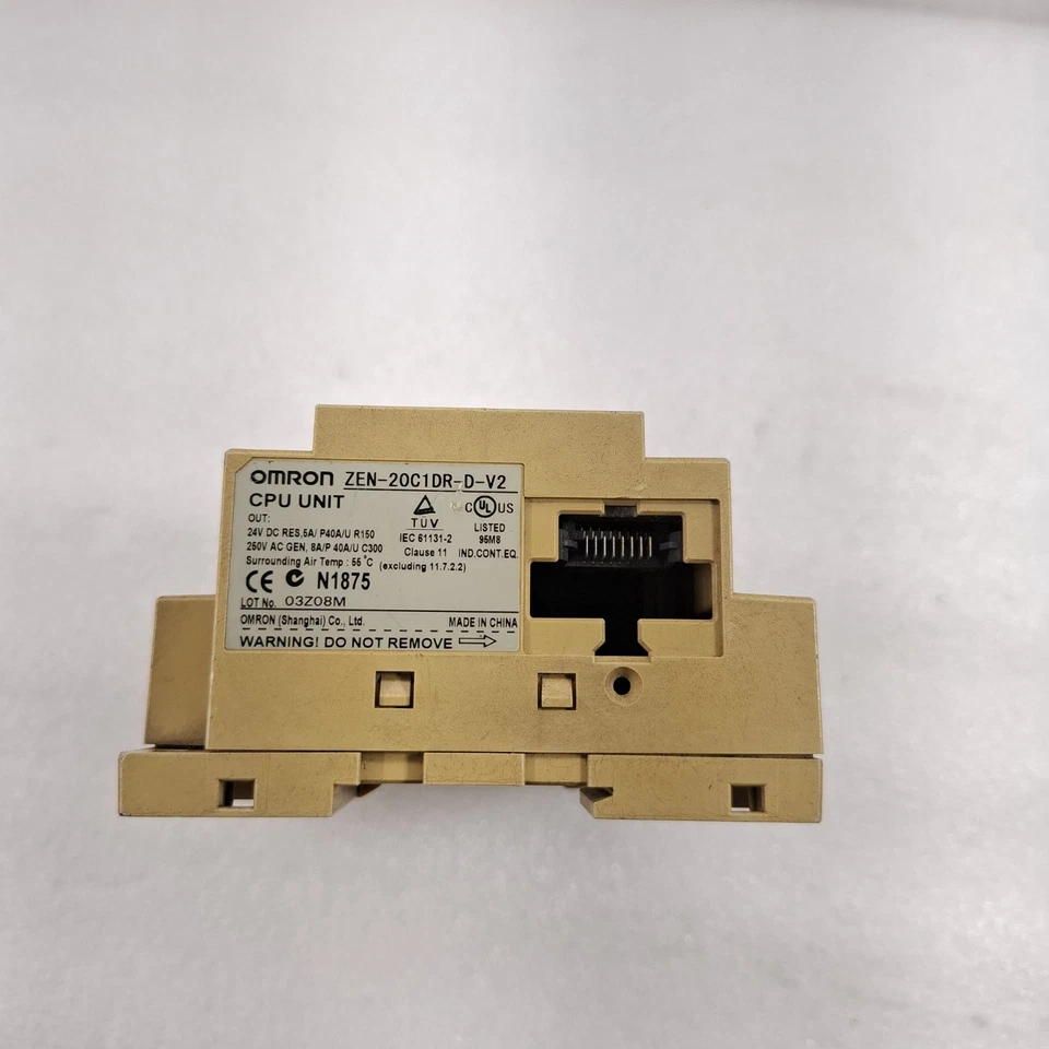 OMRON ZEN-20C1DR-D-V2 CPU UNIT 24V DC TESTED AS PHOTOS 20C1DRDV2